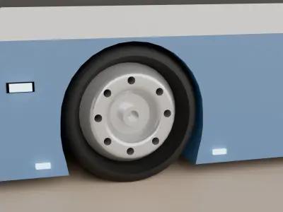 Futuristic Bus Free 3D model