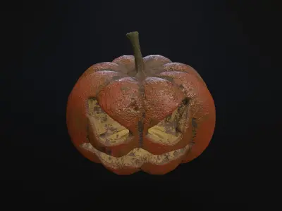 Jack-O-Lantern Low-poly 3D model