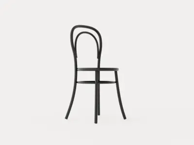 No 14 Chair - Black Grain Low-poly 3D model