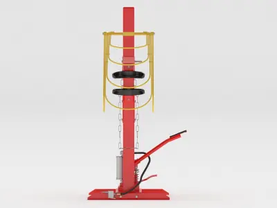 Garage Coil Spring Compressor Restraint System 3D model