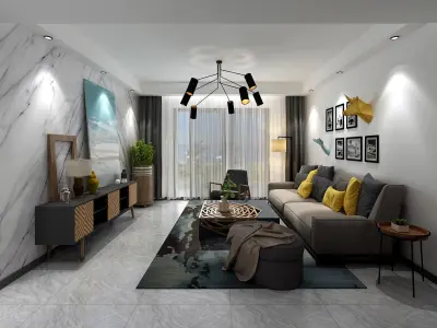 living room 3D model