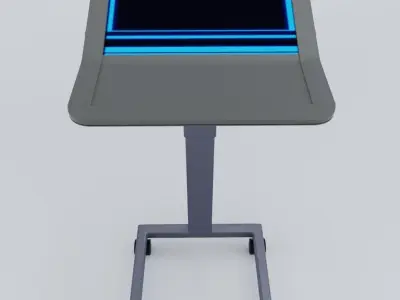 Sci Fi Lecturn Podium Free 3D model