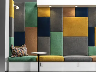 Restaurant And Office Lobi Seating-2 3D model