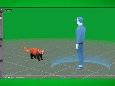 Lesser Red Panda Low-poly 3D model