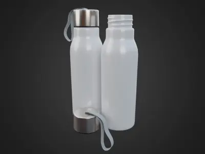Sports Water Bottle Low-poly 3D model