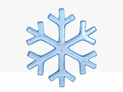 snowflake 3D model