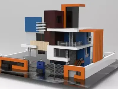 Modern House 3D Model 3D model get