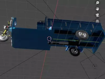 Electric tricycles   realistic 3D model