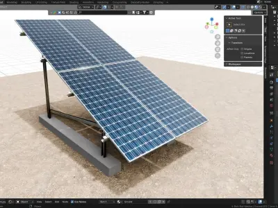 Solar Energy Irrigation Systems-No Bolt 3D model