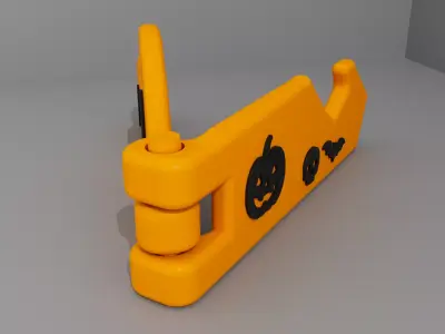 Halloween Phone Stand Support Holder 01 Low-poly 3D model