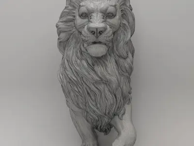 Lion Baluster  3D model