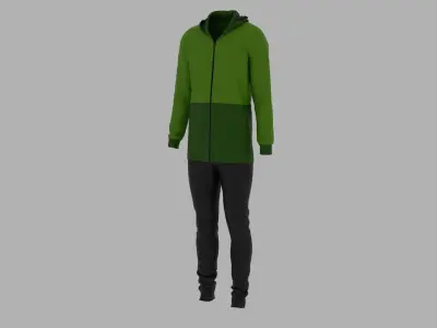 Sport Suit Low-poly 3D model 45