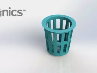 Planter - 3Dponics Snap and Grow Garden Free 3D print model