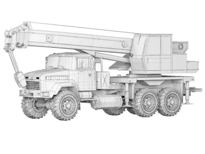 Kraz 63221 KTA-25 2007 3D model