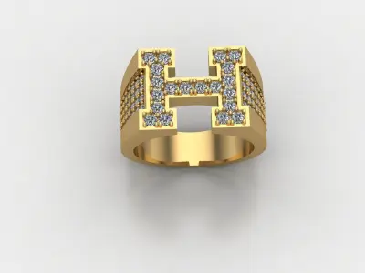 Ring H 3D print model