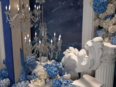 wedding stage 3D model