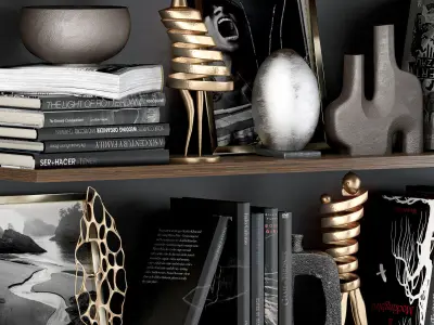 decorative set04 3D model 2
