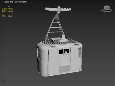 cable car Low-poly 3D model get