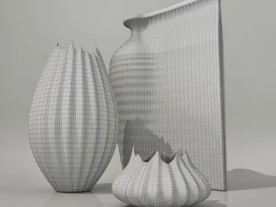 Vases by Zaha Hadid  3D model