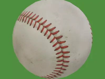 Baseball ball Low-poly 3D model
