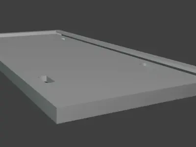 3D Printable License Plate Frame - ARG - Marco para Patente ARG 3D print model