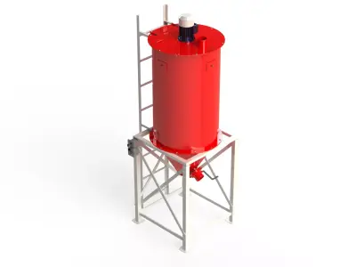 WG 4009 - Vertical feed mixer 3D model