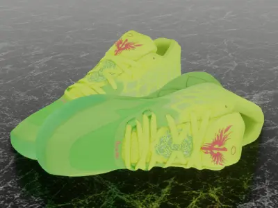 RICK AND MORTY X PUMA MB01 3D SHOES Low-poly 3D model