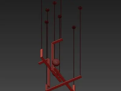 Chandelier 3D model buy