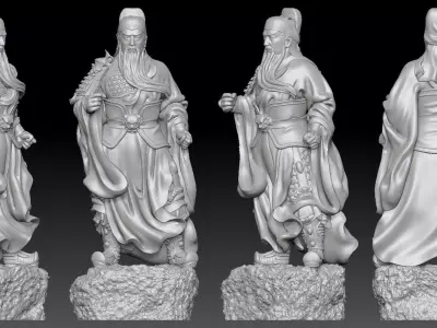 Guan Yu  3D print model