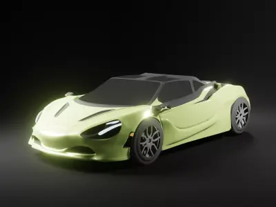 Car 3d model Mc laren Low-poly 3D model