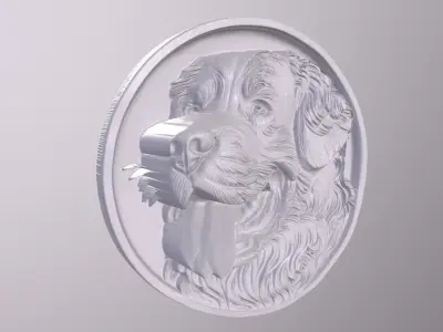 Bernese Mountain 1 basrelief for 3D printing 3D print model