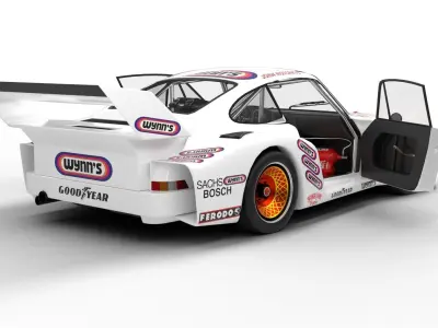 Porsche 935 79 1979 Wynns Le Mans Racing HQ 3D model