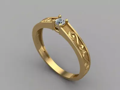 Women Ring 3DM Womens Ring 3d models 3D print model 3D print model get