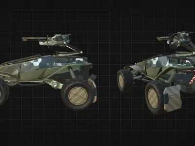 Centurion Car - Futuristic SCI-FI Asset for AAA Games Low-poly 3D model