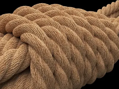Photorealistic Rope 3D model