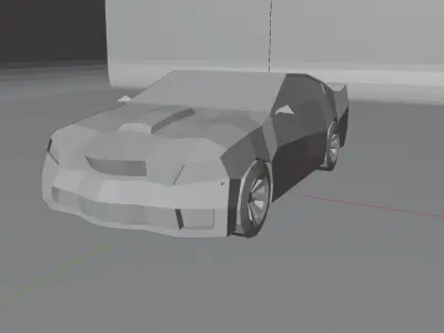 lowpoly car Low-poly 3D model buy