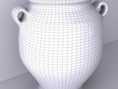 Terracotta Vase or Pot 2 3D model