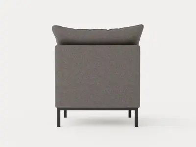 Tribeca armchair Low-poly 3D model