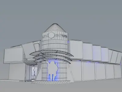 Fair Tent exhibition a368 3D model