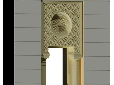Islamic style entry with cutlist 3D model