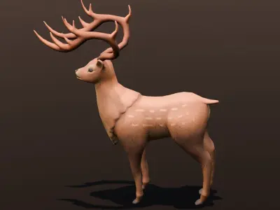 Deer 3D model Low-poly 3D model buy