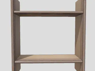 CC0 - Wall Shelf 4 Free low-poly 3D model