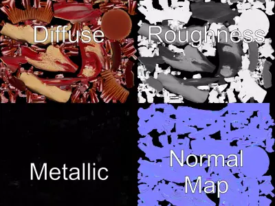 Cherry Swirl Cupcake model pack Low-poly 3D model