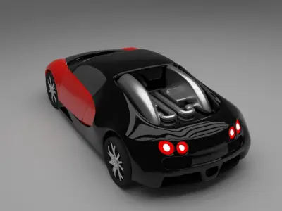 Bugatti Veyron sports car supercar 3d model 3D model