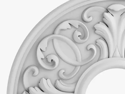Rosette 5 ceiling medallion 3D model