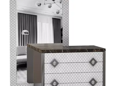 Noir dresser by elve luxury 3D model