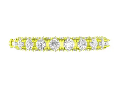 A7137 Eternity Luxury Diamond Women Bangle Bracelet 3D print model