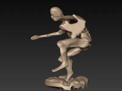 Stylized Action Figure 06 3D model