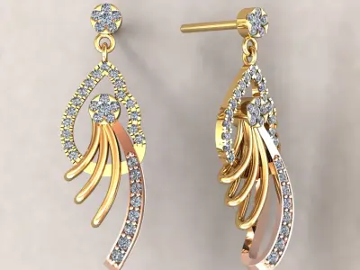 Hoop earrings  for 3d print 3D print model