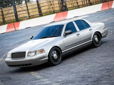 American Sedan Car 3D model
